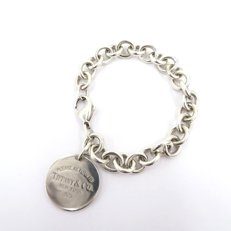 【中古】Tiffany&co | ティファニー RTT ラウンドタグ ブレスレット - シルバー【瀬戸大橋店】|お宝市番館