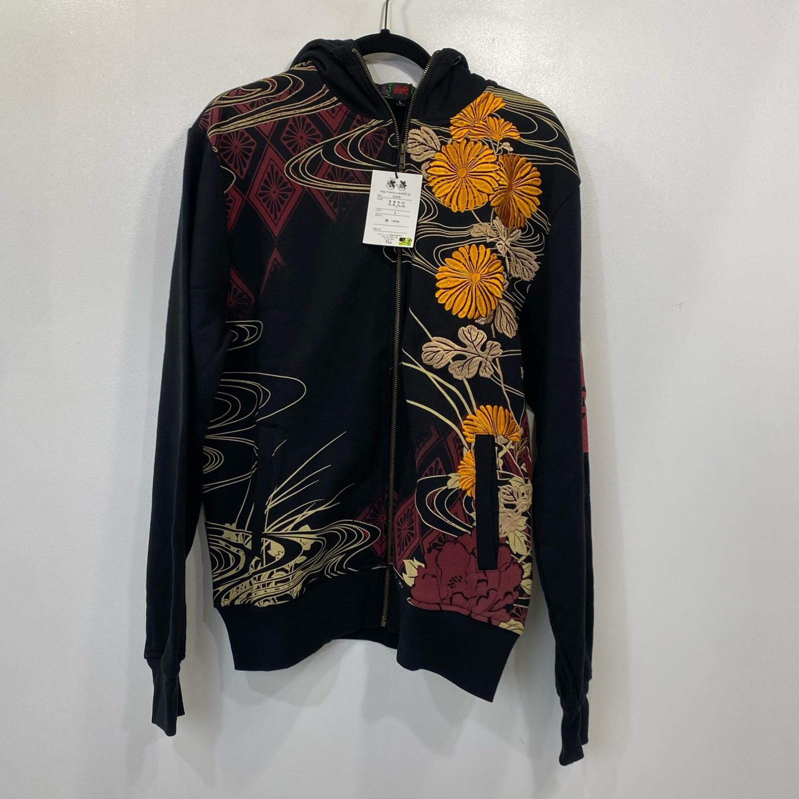 【中古】錦 | ニシキ×EVANGELION アスカ パーカー ブラック サイズ:L【姫路東店】|お宝市番館
