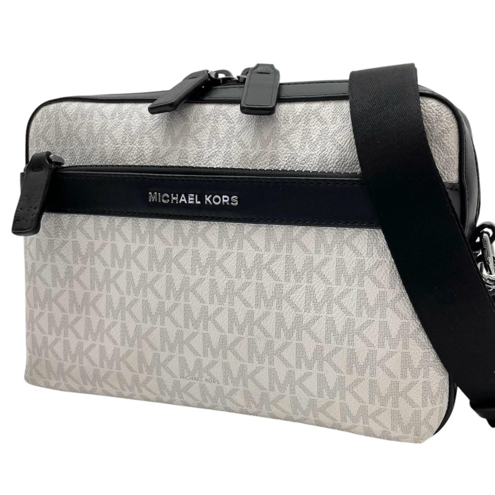 【中古】Michael Kors | マイケルコース ショルダーバッグ ブラック×ホワイト【尾張小牧店】|お宝市番館