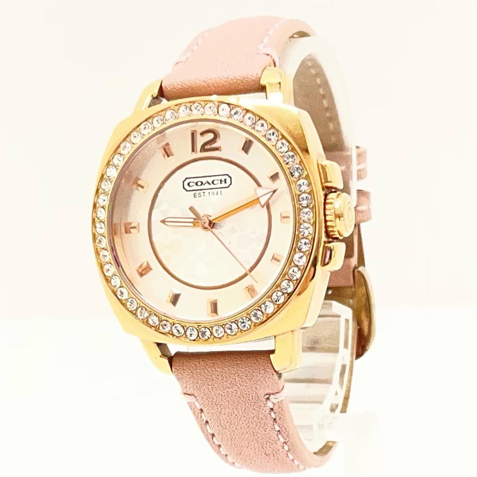 【中古】COACH | コーチ 腕時計 ピンク 14503981 BOYFRIEND【尾張小牧店】｜お宝市番館 11,376円