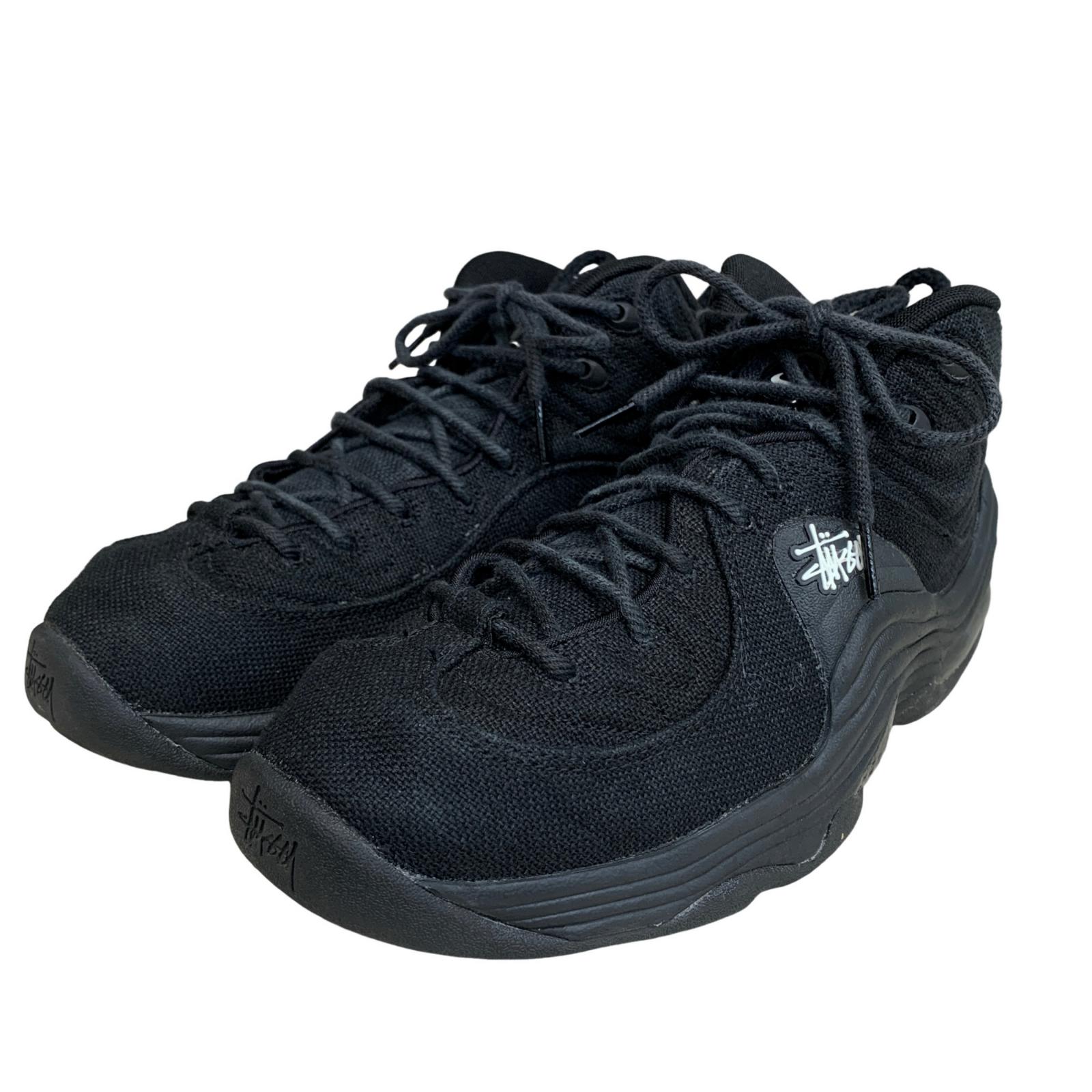 【中古】STUSSY | ステューシー Stussy × Nike Air Penny 2 'Black' スニーカー ブラック 27cm【瀬戸大橋店】|お宝市番館
