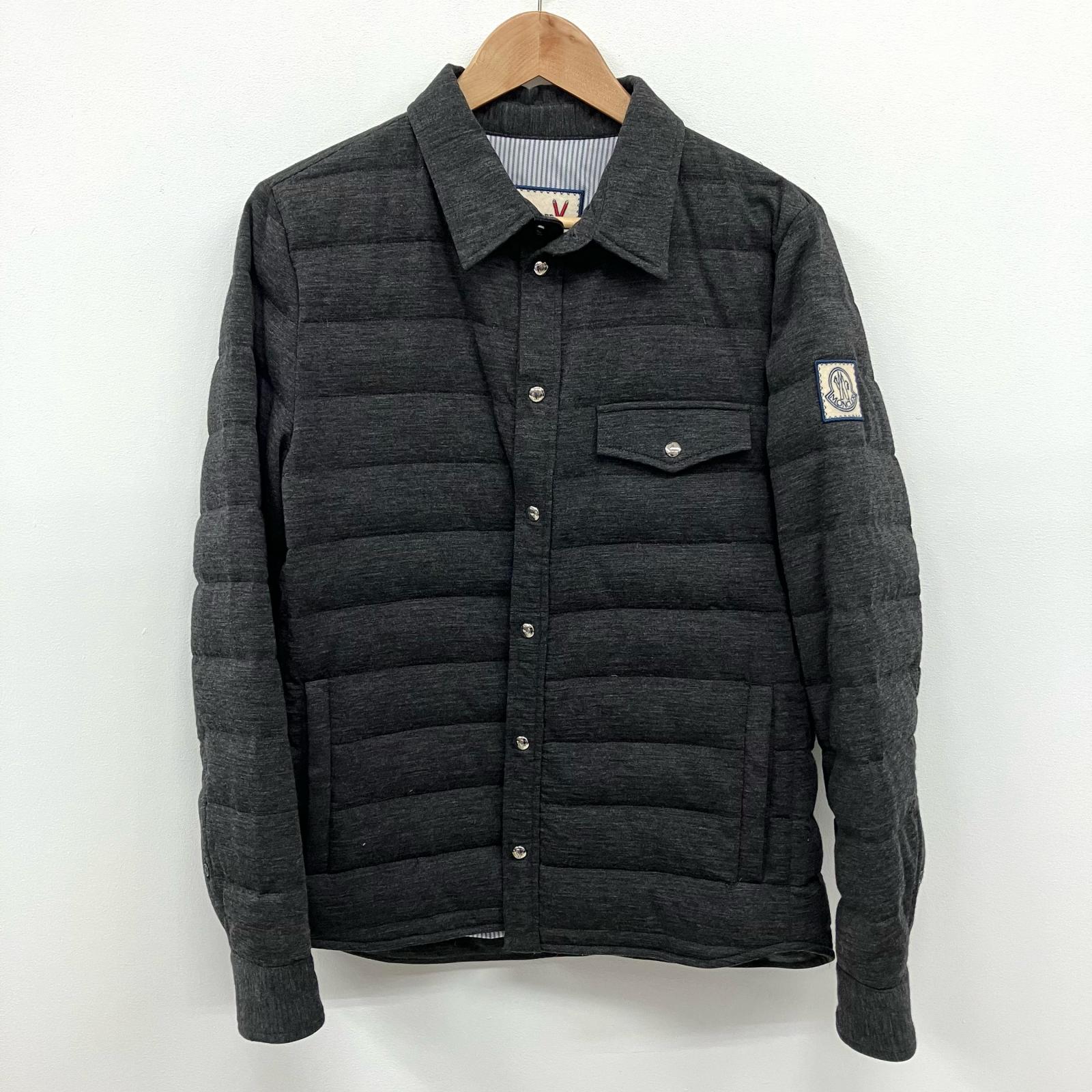 【中古】MONCLER | モンクレール GAMME BLEU GIBBINO ダウンジャケット A23914039083 チャコールグレー サイズ：1【イオン広店】｜お宝市番館