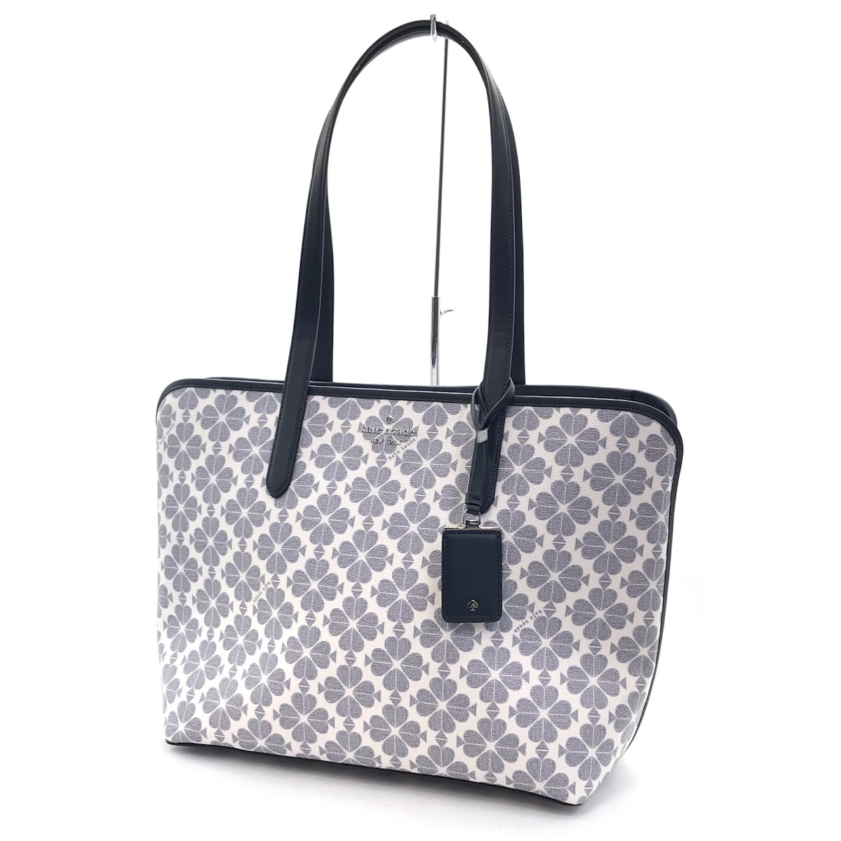 【中古】kate spade NEW YORK | ケイトスペードニューヨーク スペード フラワー コーテッド トートバッグ KG086 ホワイト【倉吉店】｜お宝市番館