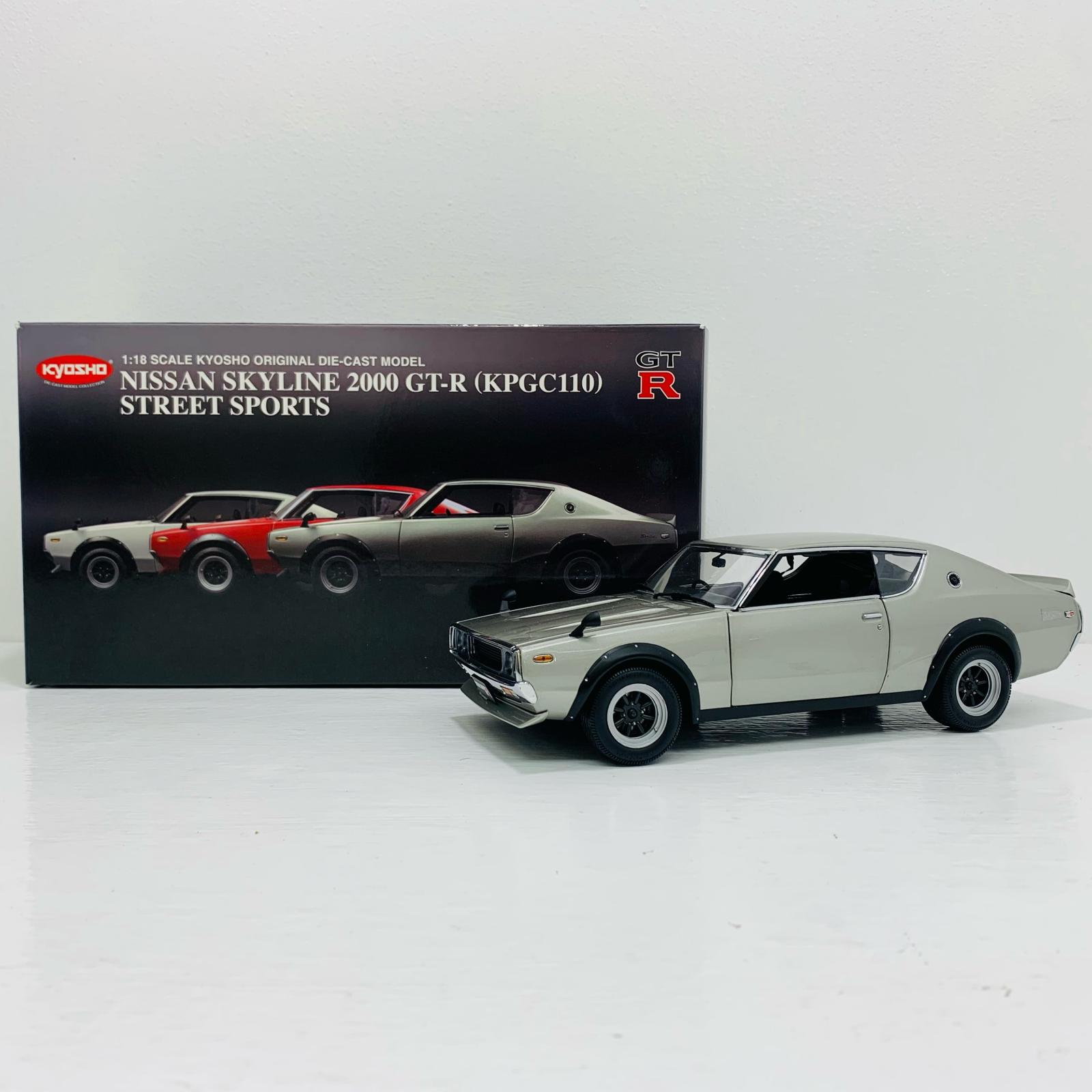 【中古】 1/18 日産スカイライン GT-R ケン&メリー Fスポイラー・RSワタナベホイル シルバー|お宝市番館