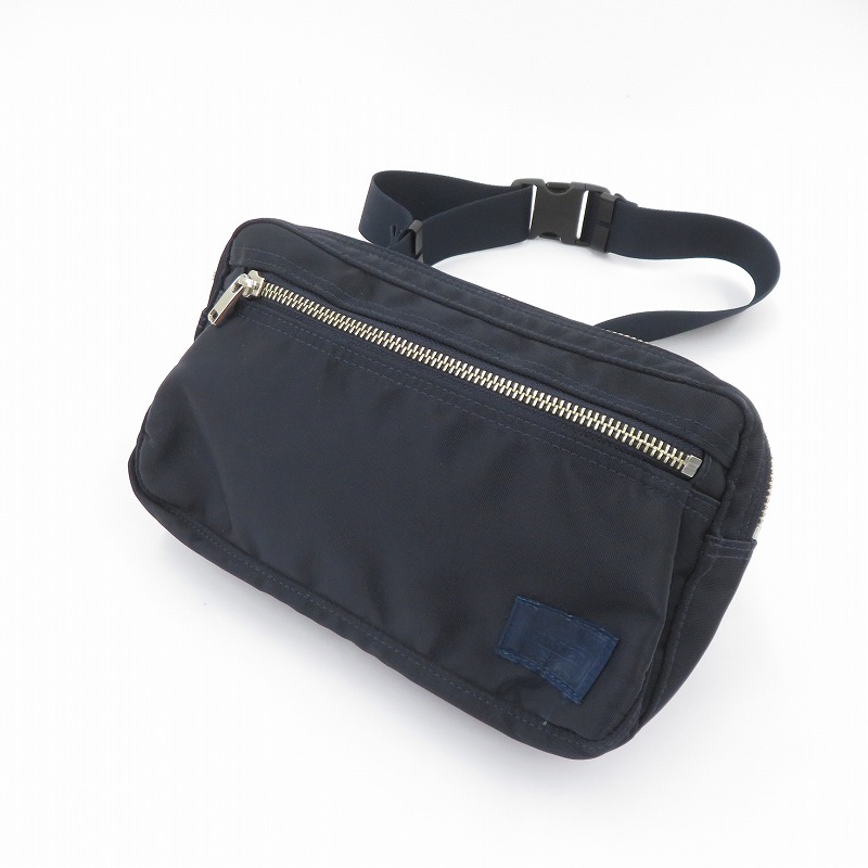 【中古】PORTER LIFT | ポーター リフト ウエストバッグ 822-06132 ネイビー【瀬戸大橋店】|お宝市番館