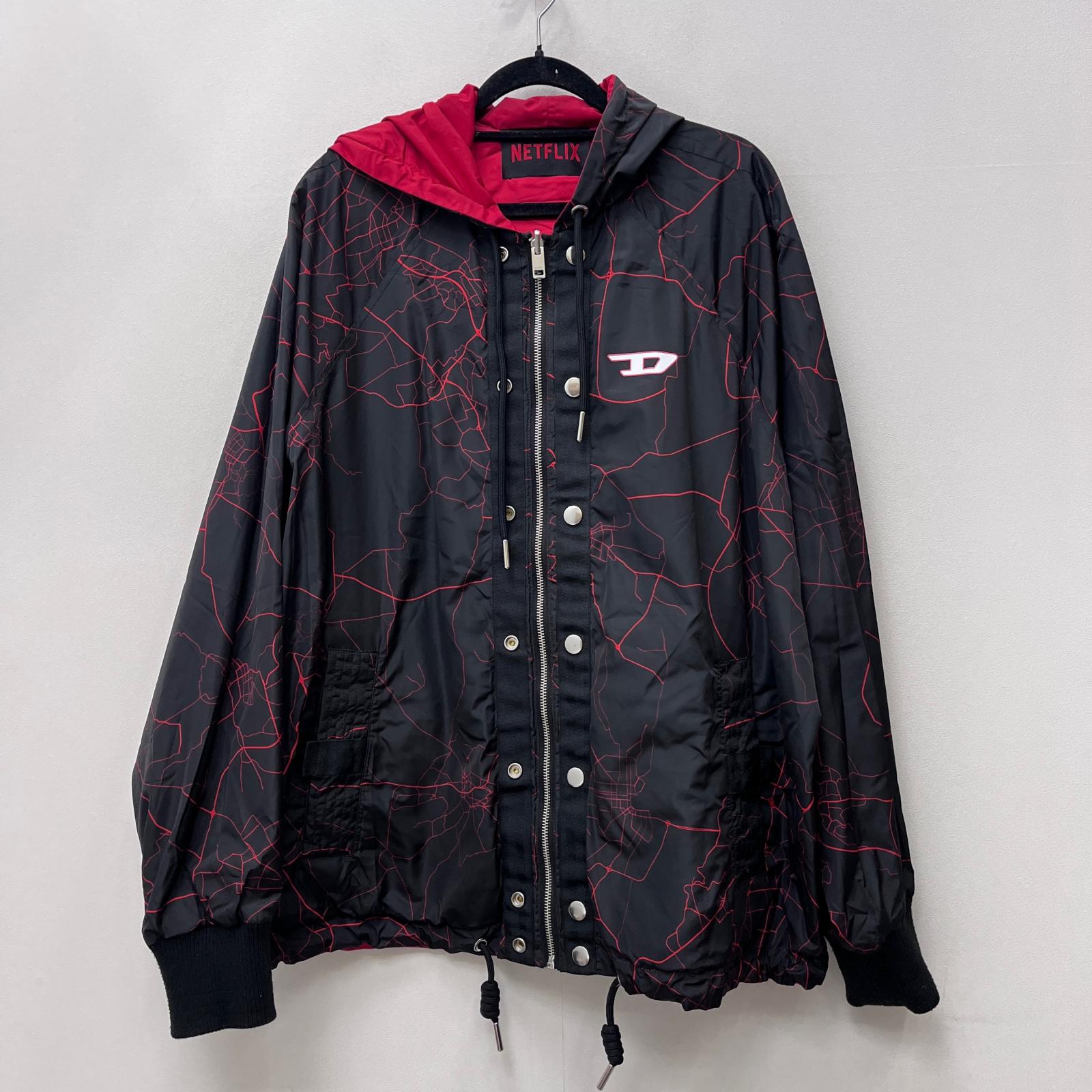 【中古】DIESEL | ディーゼル &times; ペーパー・ハウス ナイロンジャケット リバーシブル サイズ：L【加古川店】｜お宝市番館