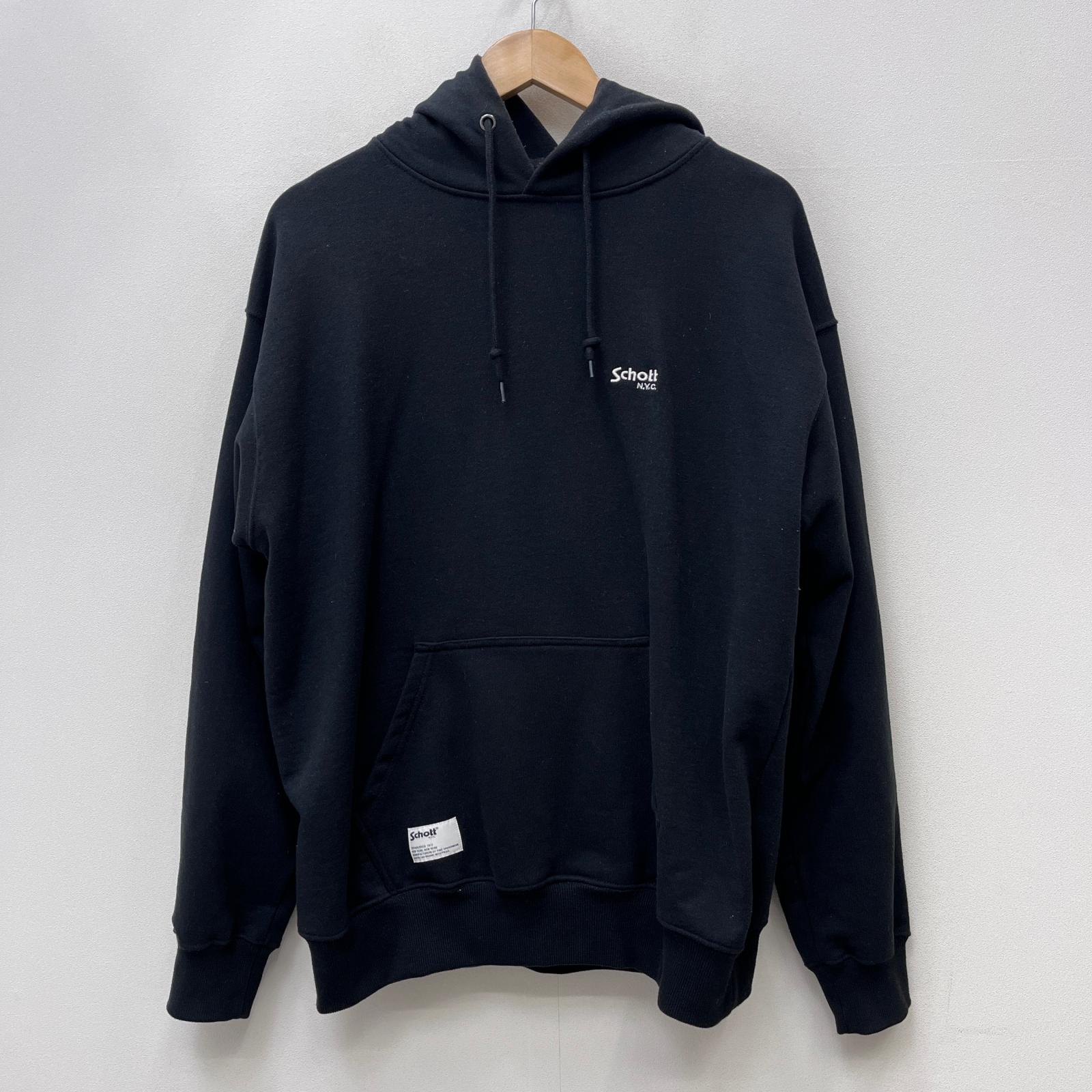 【中古】schott | ショット &times;AMERICAN WANNABE パーカー 782-5131004 ブラック サイズ：L【加古川店】｜お宝市番館 8,316円