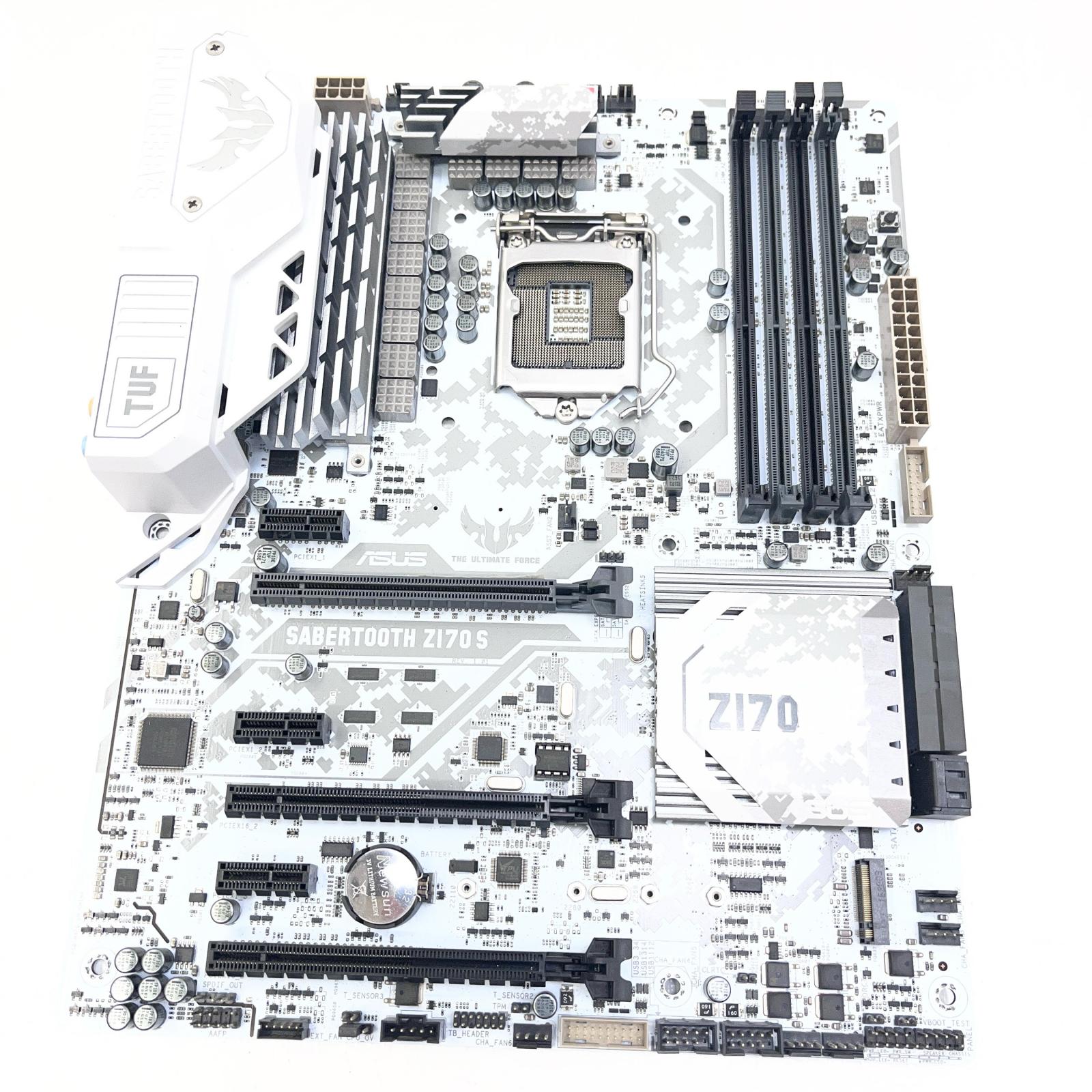 【中古】ASUS SABERTOOTH Z170S ATXマザーボード LGA1151ソケット メモリ/4スロット IOパネル・取付ネジ付属【加古川店】｜お宝市番館