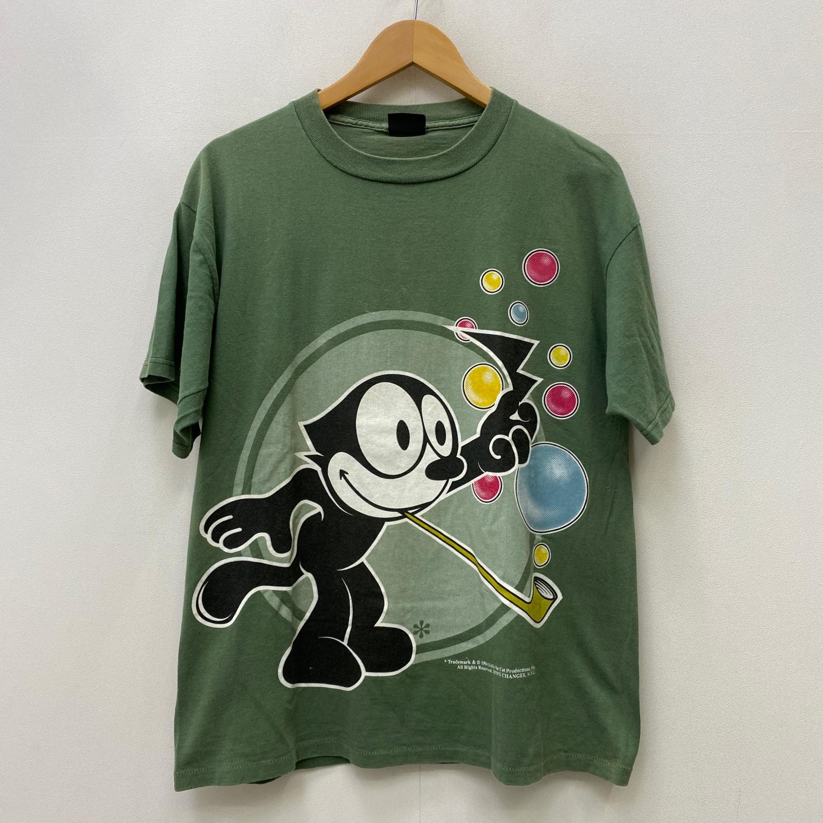 【中古】VINTAGE衣料 | ヴィンテージイリョウ felix 半袖Tシャツ オリーブ サイズ:L【加古川店】|お宝市番館