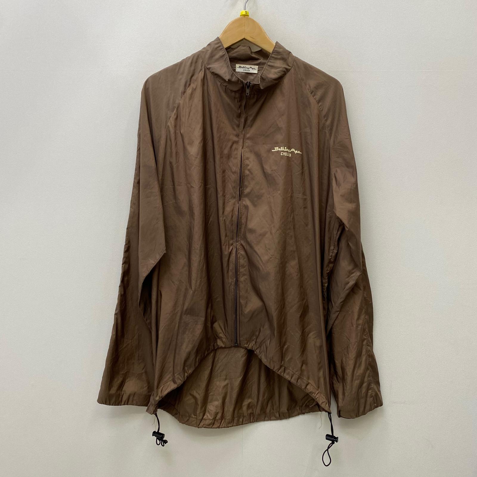 【中古】A BATHING APE | アベイシングエイプ 初期Bathing Ape CYCLES ナイロンジャケット ブラウン サイズ：XL【加古川店】｜お宝市番館