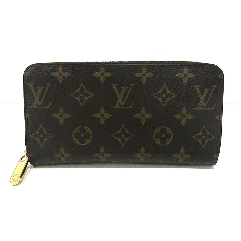 【中古】LOUIS VUITTON | ルイ・ヴィトン モノグラム ジッピーウォレット ラウンドファスナー 長財布 M41896 ブラウン【三重本店】｜お宝市番館