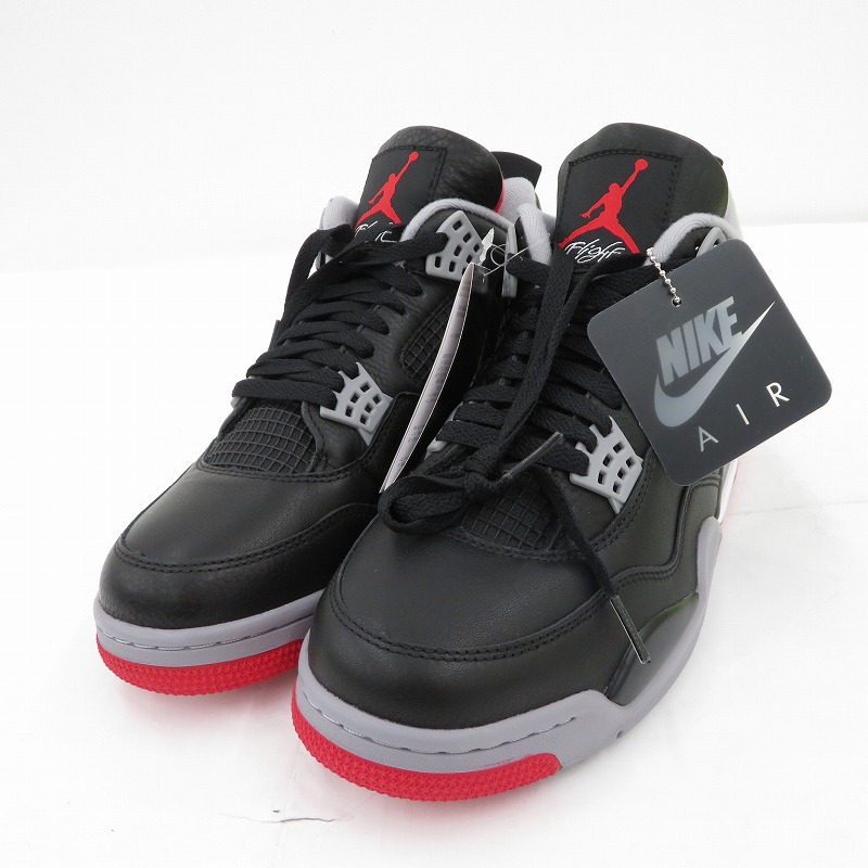 【中古】NIKE | ナイキ AJ4 Retro 'Bred Reimagined' スニーカー FV5029-006 エアジョーダン ブラック 28cm【瀬戸大橋店】｜お宝市番館