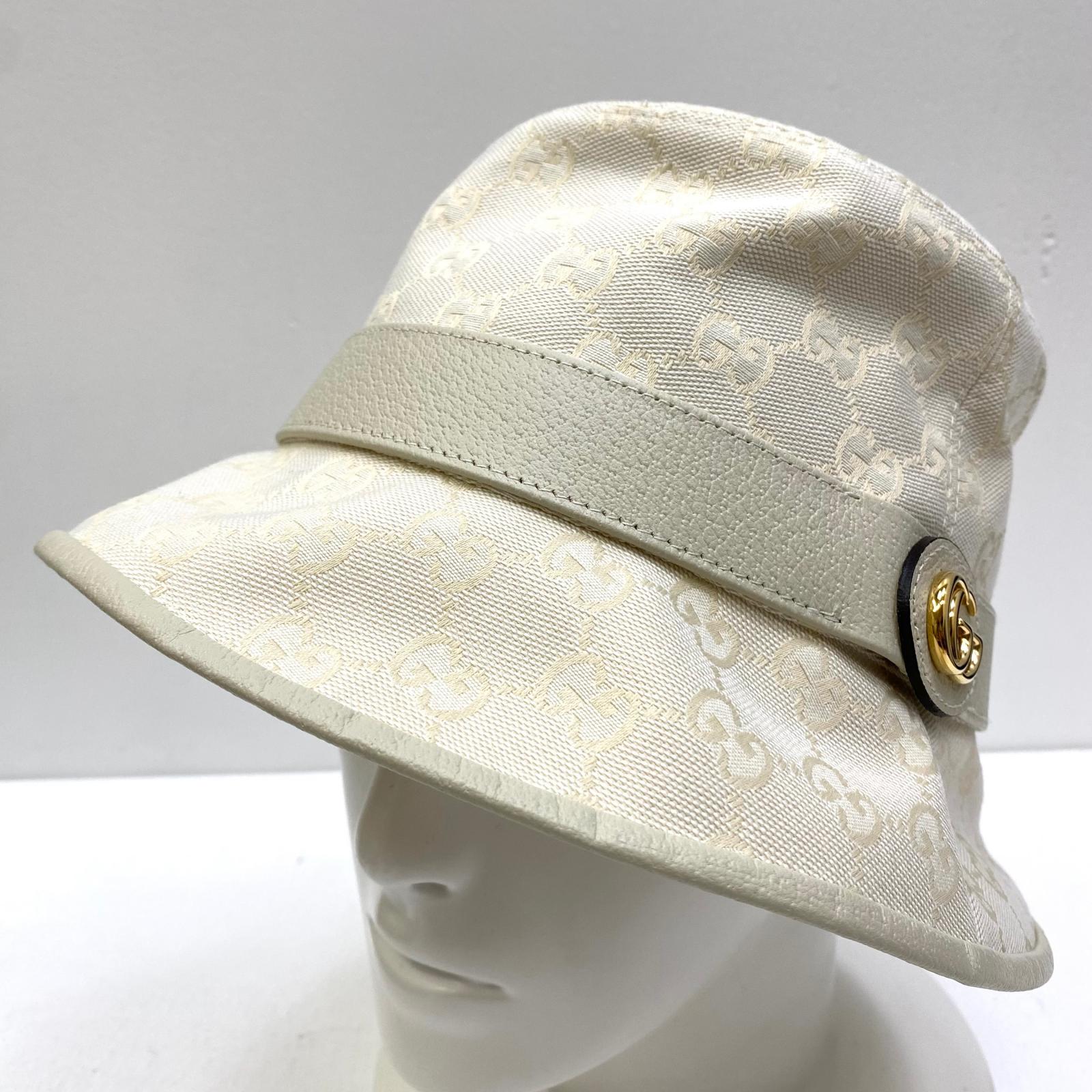【中古】GUCCI | グッチ ハット 748476 4HG62 サイズ：58【加古川店】｜お宝市番館
