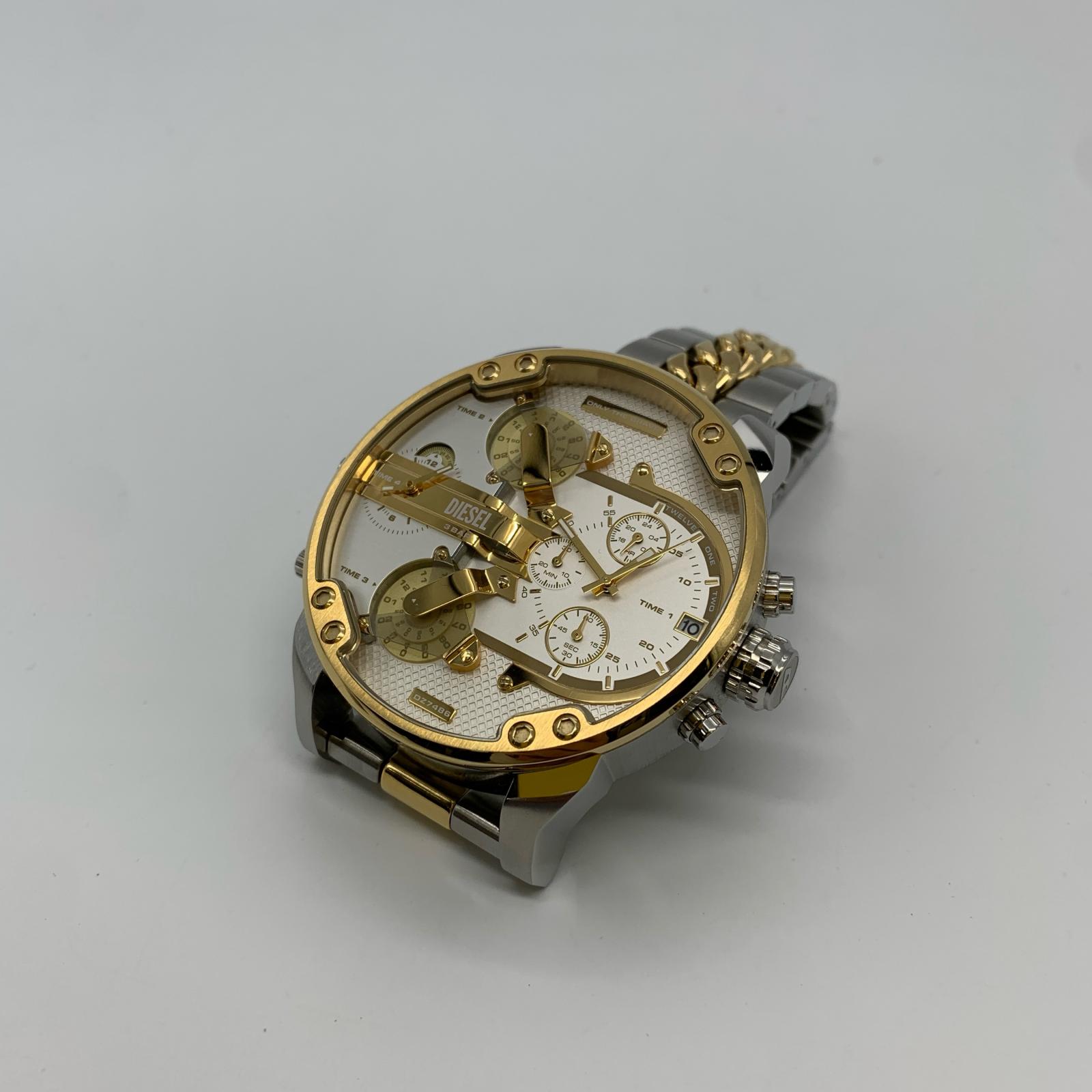 【中古】DIESEL | ディーゼル MR. DADDY 2 腕時計 DZ7486 アナログクォーツ ゴールド【姫路東店】|お宝市番館