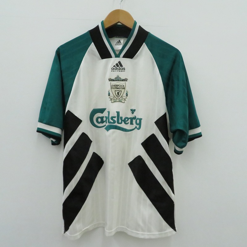 【中古】adidas | アディダス LIVERPOOL 半袖シャツ ｻｲｽﾞ:40-42　ゲームシャツ ホワイト【瀬戸大橋店】｜お宝市番館