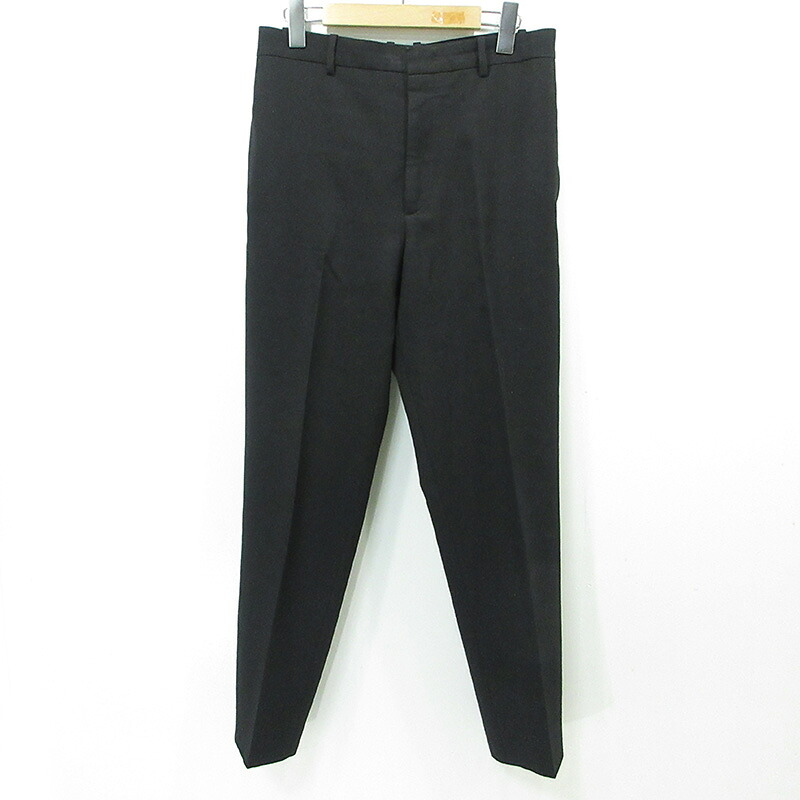 【中古】JIL SANDER | ジルサンダー テーパードスラックスパンツ ウールパンツ 20SS JSMQ310101 ブラック サイズ:44【三重本店】|お宝市番館