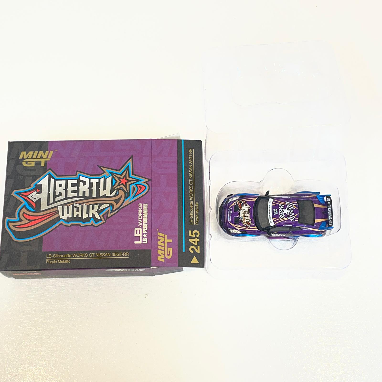【中古】 MINI GT 1/64 LB-Silhouette WORKS GT Nissan 35GT-RR バージョン 1 `Purple Metallic` (左ハンドル)【尾張小牧店】|お宝市番館
