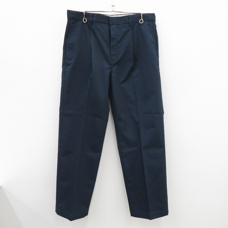 【中古】WACKOMARIA | ワコマリア DICKIES PLEATED TROUSERS パンツ 26SS-WMP-DC01 ネイビー サイズ:L【瀬戸大橋店】|お宝市番館