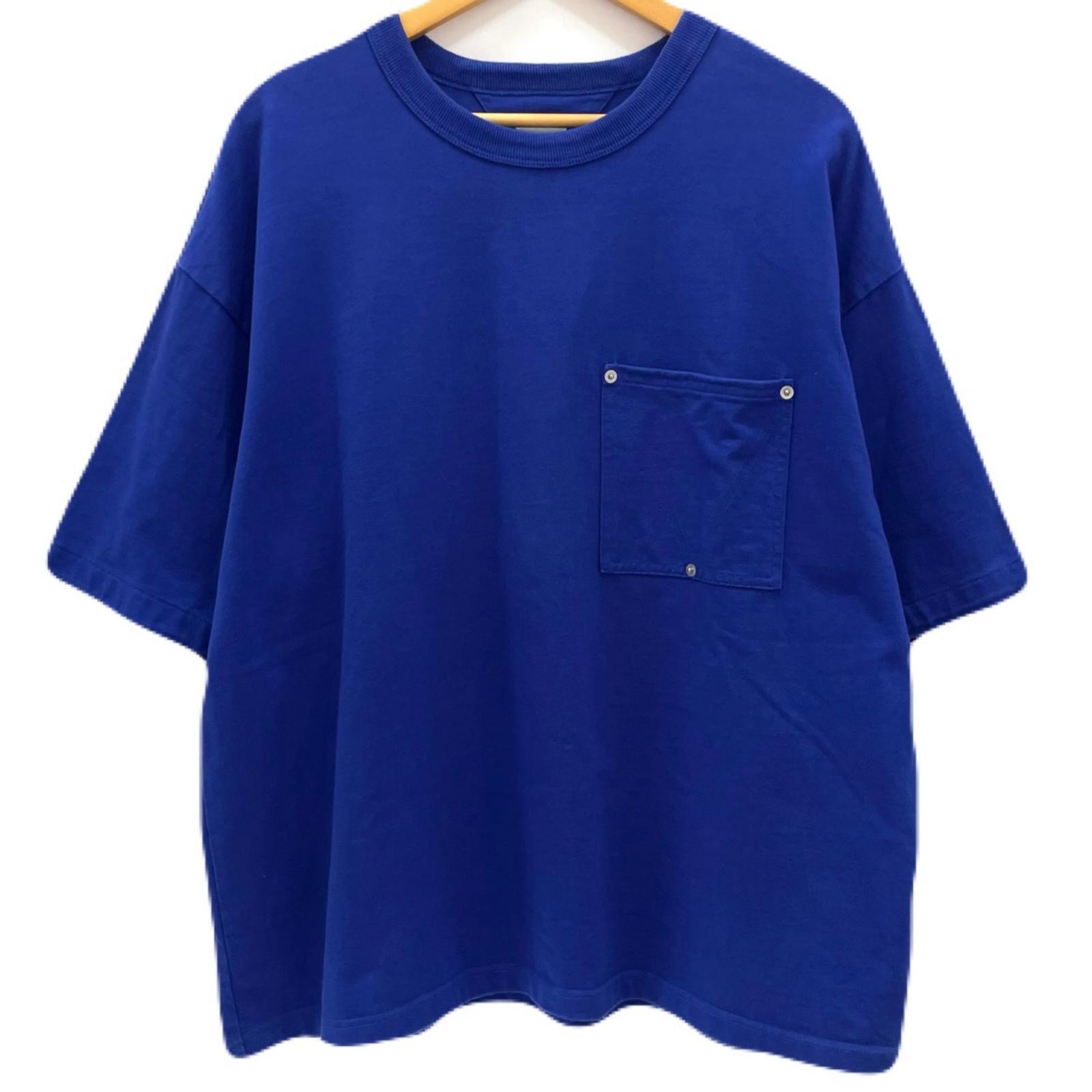 【中古】BOTTEGA VENETA | ボッテガヴェネタ 半袖Ｔシャツ 773598 VKLZ0 ブルー サイズ：S【尾張小牧店】｜お宝市番館