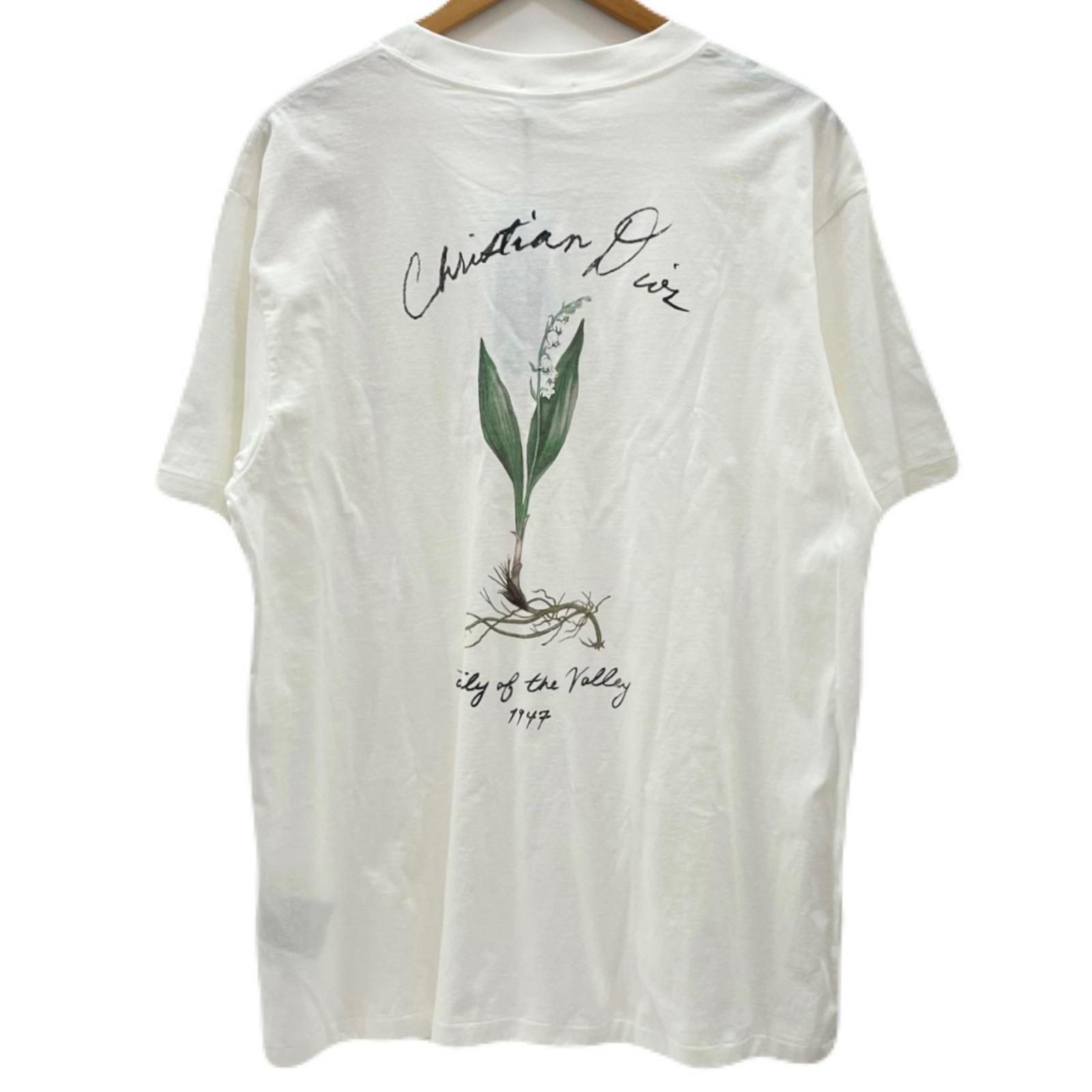 【中古】Dior | ディオール 24AW Ringflower Short Sleeve 半袖Tシャツ 493J696A0817 ホワイト サイズ:XL【尾張小牧店】|お宝市番館
