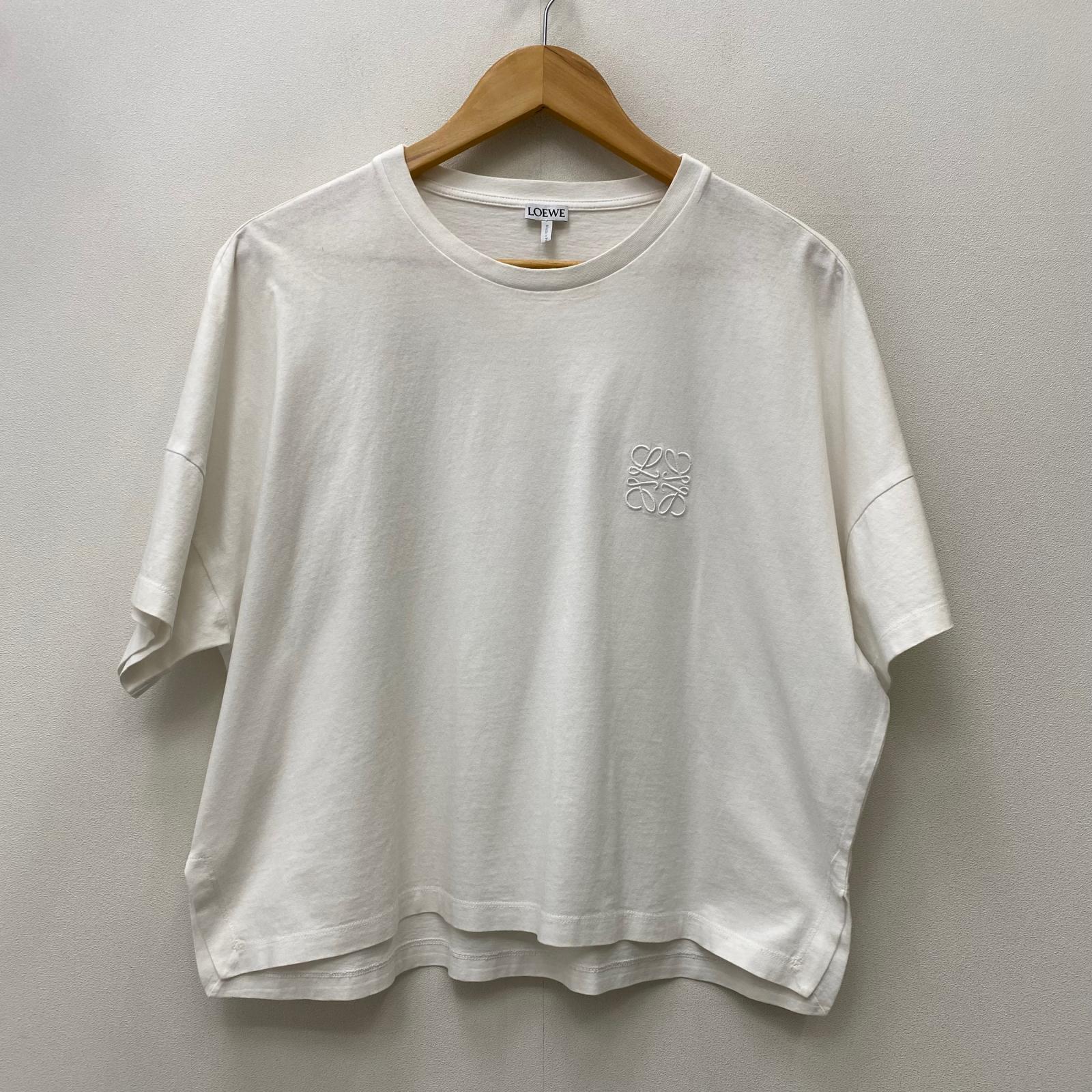 【中古】LOEWE | ロエベ アナグラムロゴクロップド 半袖Ｔシャツ S359341XA4 ホワイト サイズ：XS【加古川店】｜お宝市番館