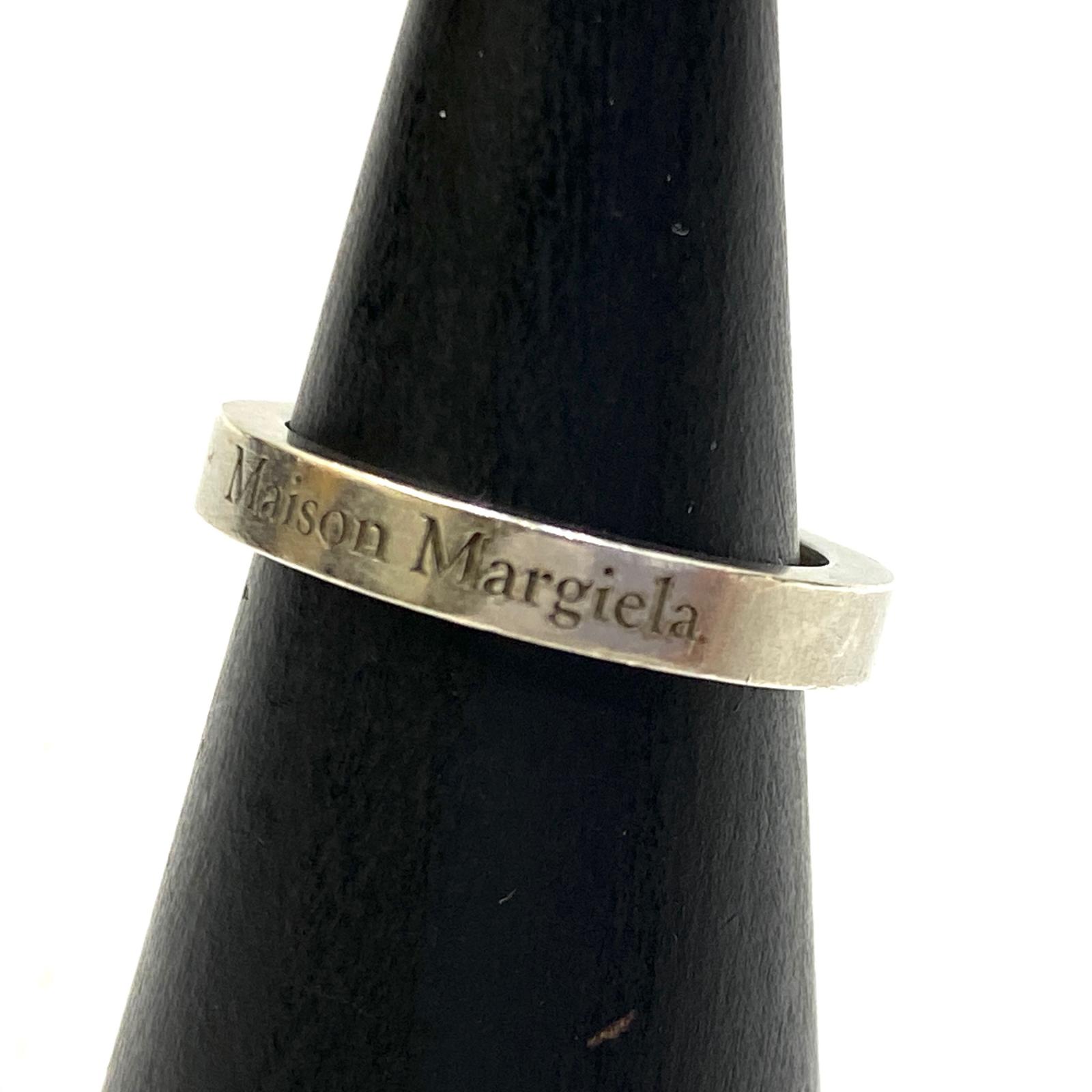 【中古】Maison Margiela | メゾンマルジェラ LOGO RING リング・指輪 2658AR シルバー【加古川店】|お宝市番館