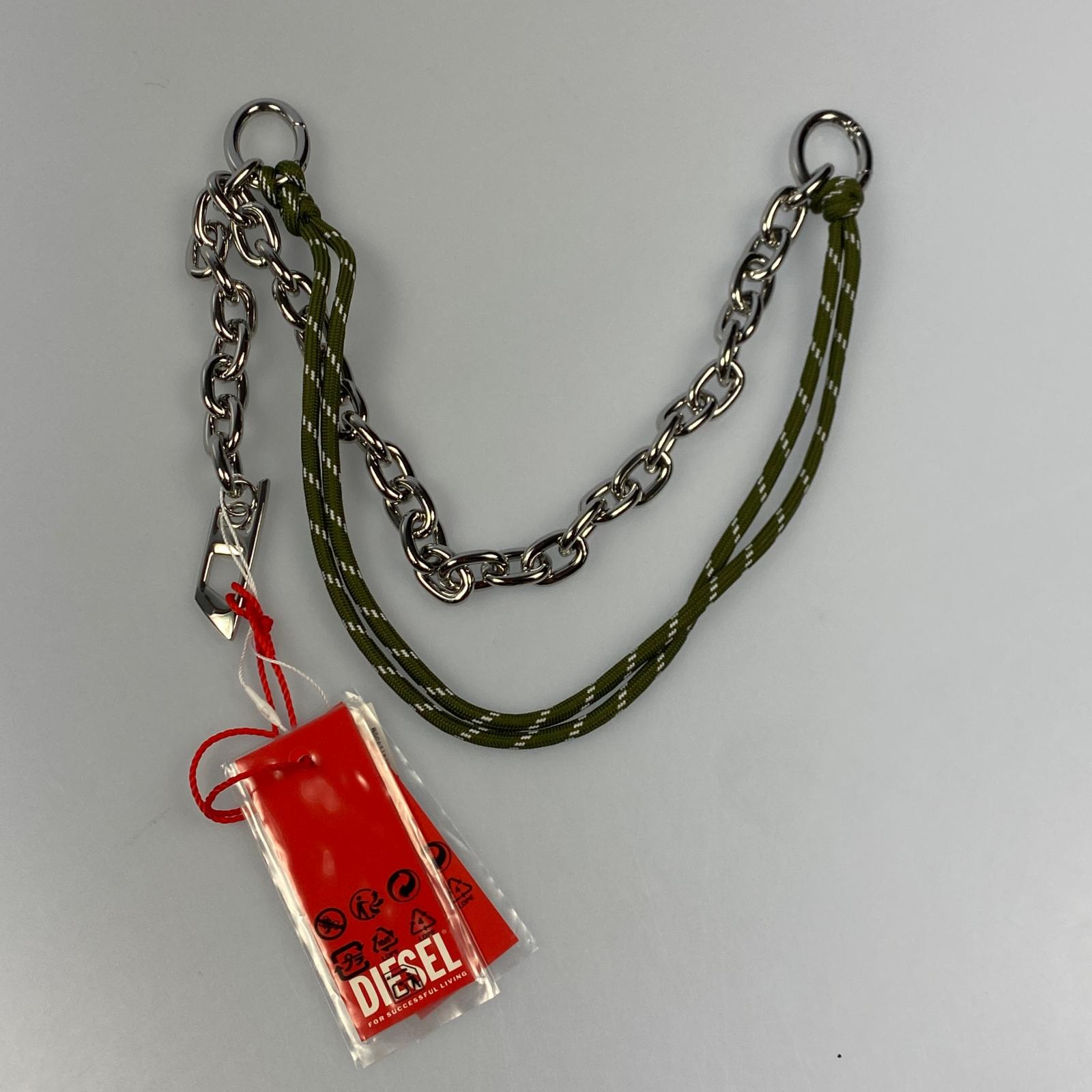 【中古】DIESEL | ディーゼル Charm in chain and rope その他小物 X10800P9133 チャーム シルバー【姫路東店】|お宝市番館