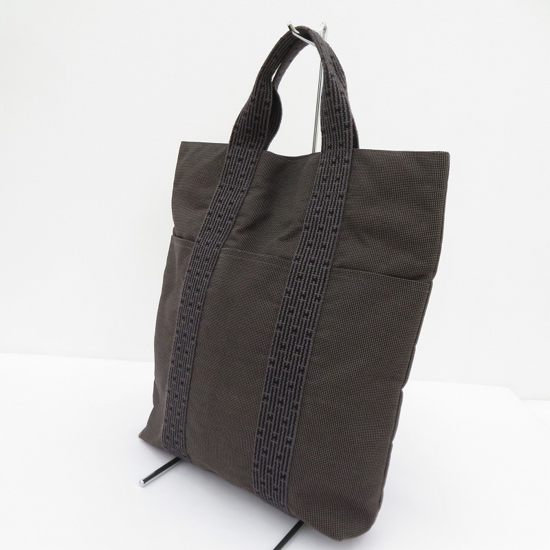 【中古】HERMES | エルメス カバス エールライン トートバッグ グレー【瀬戸大橋店】｜お宝市番館