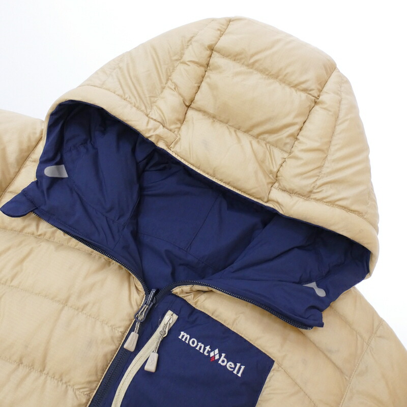 F111 カラー ベージュ ネイビー コロラドパーカー モンベル リバーシブル サイズ M カジュアル ダウンジャケット Mont