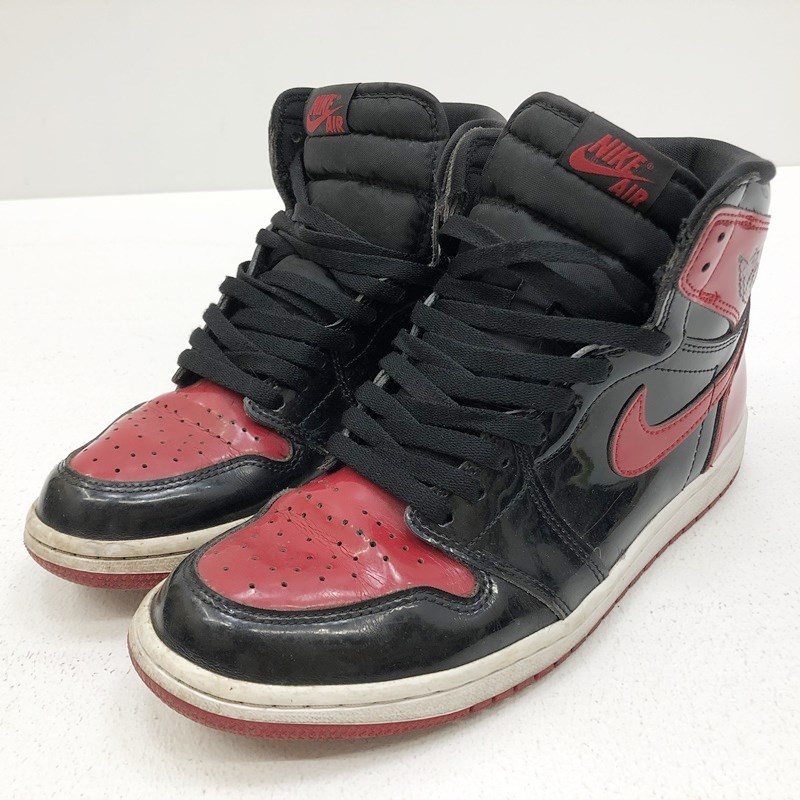 ナイキ ジョーダン1 レトロ ハイ パテント ブレッド JORDAN1 BRED