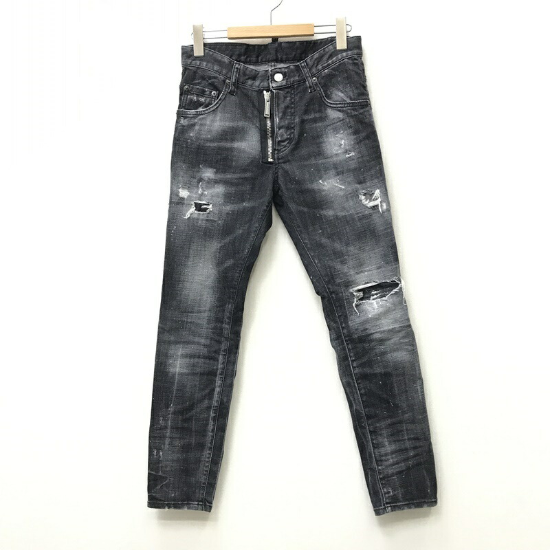 【楽天市場】【中古】DSQUARED2 ディースクエアード デニムパンツ サイズ：42 カラー：ブラック 21ss S71LB0970