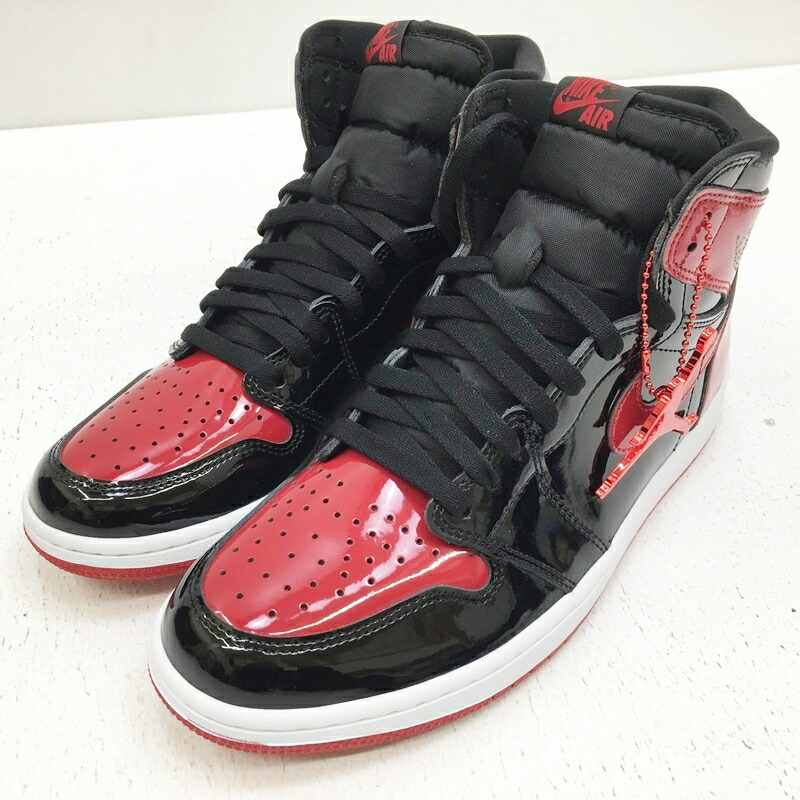 ナイキ ジョーダン1 レトロ ハイ パテント ブレッド JORDAN1 BRED