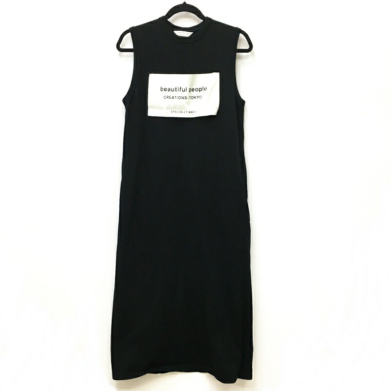 中古 Beautiful People ビューティフルピープル ワンピース サイズ 38 カラー ブラック ビッグタグワンピース Ray Beams別注 F112 Mikkabi Jp