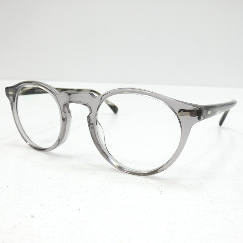 中古 Oliver Peoples オリバーピープル メガネ 大きさ 45 23 150 外観 灰色 Ov5180 1484gregory Peck Made In Italy F116 Shadooff Com