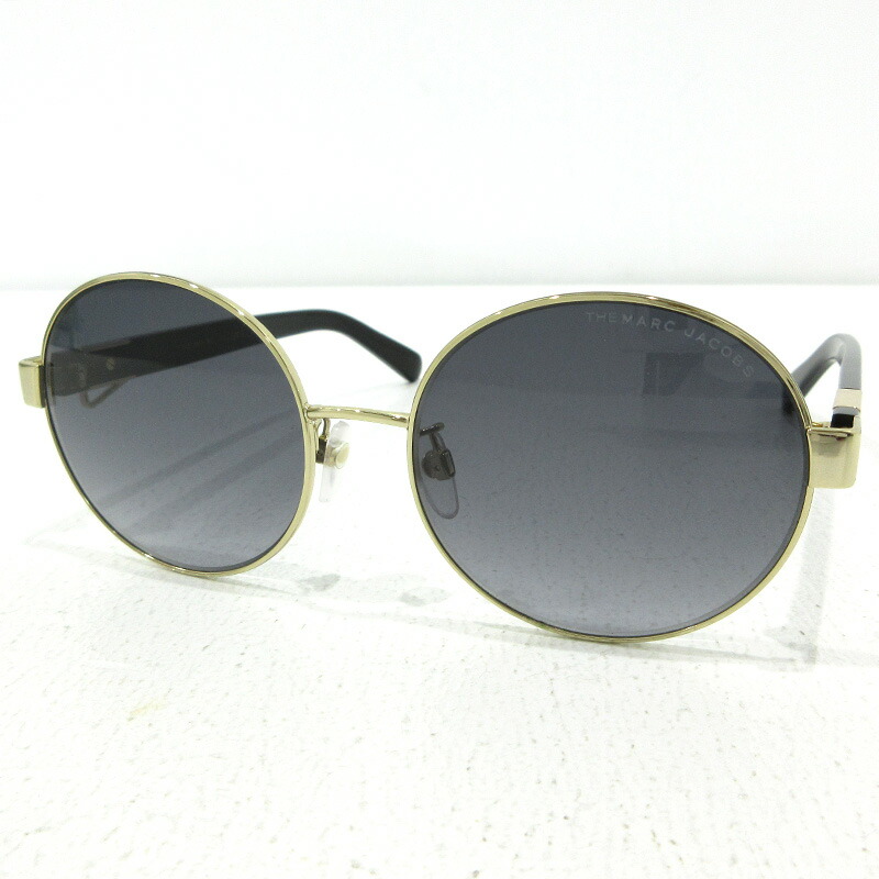 【楽天市場】【中古】Marc Jacobs｜マークジェイコブス サングラス MARC/497/GSJ5G9O ブラック×ゴールド サイズ