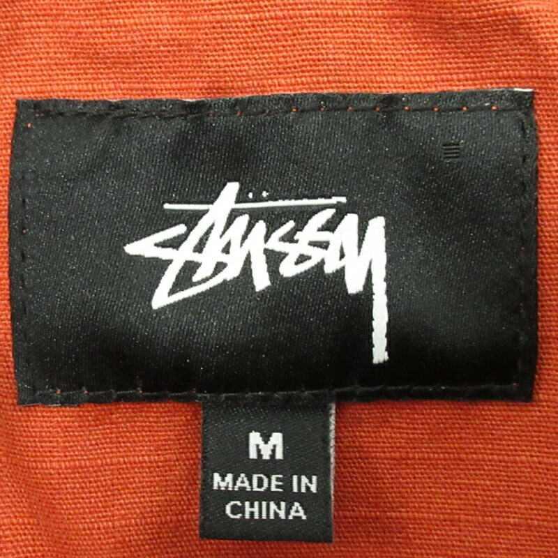 日本産 中古 Stussy ステューシー コットンプルオーバーパーカー ジャケット オレンジ サイズ M F095 人気絶頂 Www Tintafresca Com Ar