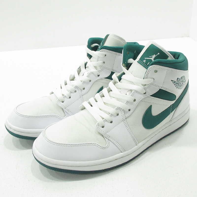 中古 Nike ナイキ スニーカー Air Jordan 1 Mid Se Gc Cd6759 103 白妙 緑であること 号数 28 5cm F126 World Odyssey Com