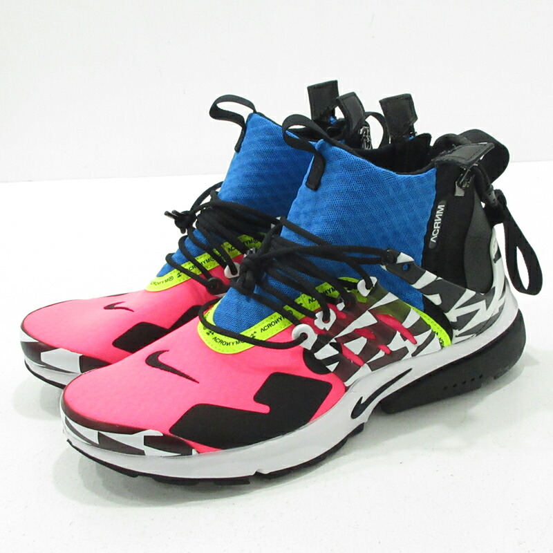 中古 Nike Acronym ナイキ アクロニウム スニーカー Air Presto Mid Ah72 600 ピンク ブルーなど サイズ 27 0cm F126 Oswegocountybusiness Com