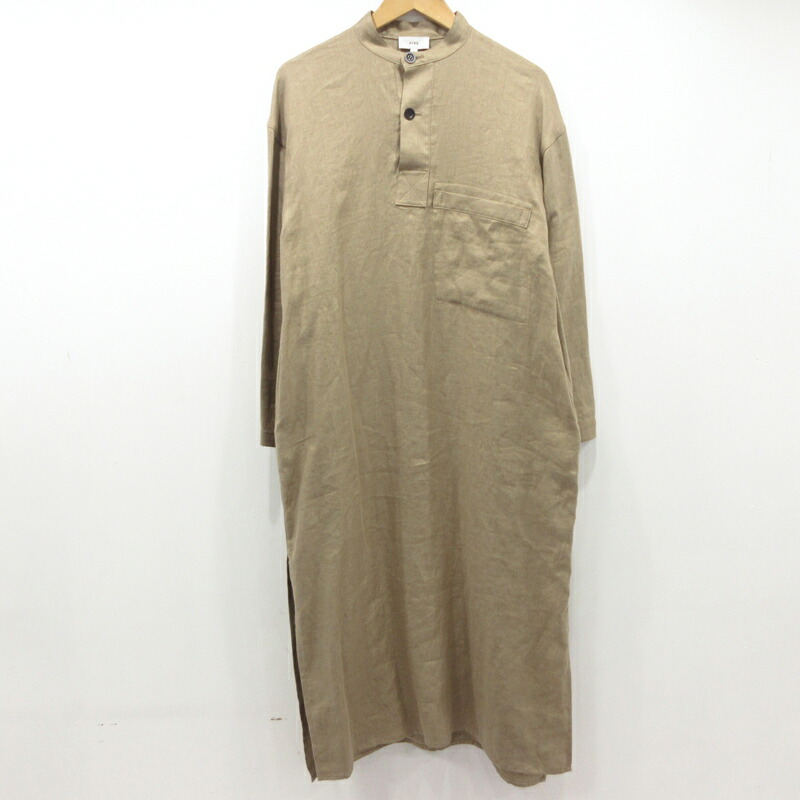 第1位獲得 ワンピース Military Linen 中古 Hyke ハイク Dress セレクト ストリート F110 サイズ 1 ベージュ 160 ワンピース Ufabolt Com