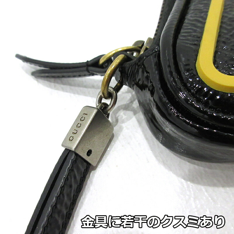 Gucci グッチ レディースバッグ ウォレット 中古 ゲームリスト F122 バッグ ブラック イエロー ポーチ クラッチバッグ お宝市番館 Gucci グッチ レディースバッグ ウォレット 中古 ゲームリスト F122 バッグ ブラック イエロー ポーチ クラッチバッグ お宝市番館