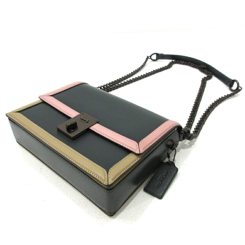 中古 ハットン Coach コーチ ハットン チェーンショルダー バッグ 070 ブラック系 F122 バッグ お宝市番館 中古 ハットン Coach コーチ ハットン チェーンショルダー バッグ 070 ブラック系 F122 バッグ お宝市番館