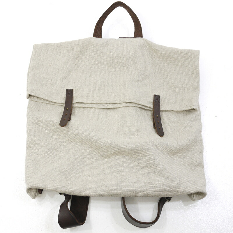 お宝市番館 Robe ネストローブ リネンパックサック リュック 中古 リネンパックサック リュック 中古 Nest ベージュ系 Robe ネストローブ Nest F121