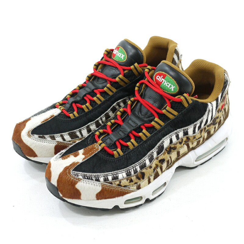 楽天市場 値下げしました 中古 Nike ナイキ Atmos Air Max 95 Dlx Animal Pack アトモス コラボ エアマックス95 アニマルパック Aq0929 0 スニーカー アニマル柄 サイズ 27 0cm F126 お宝市番館