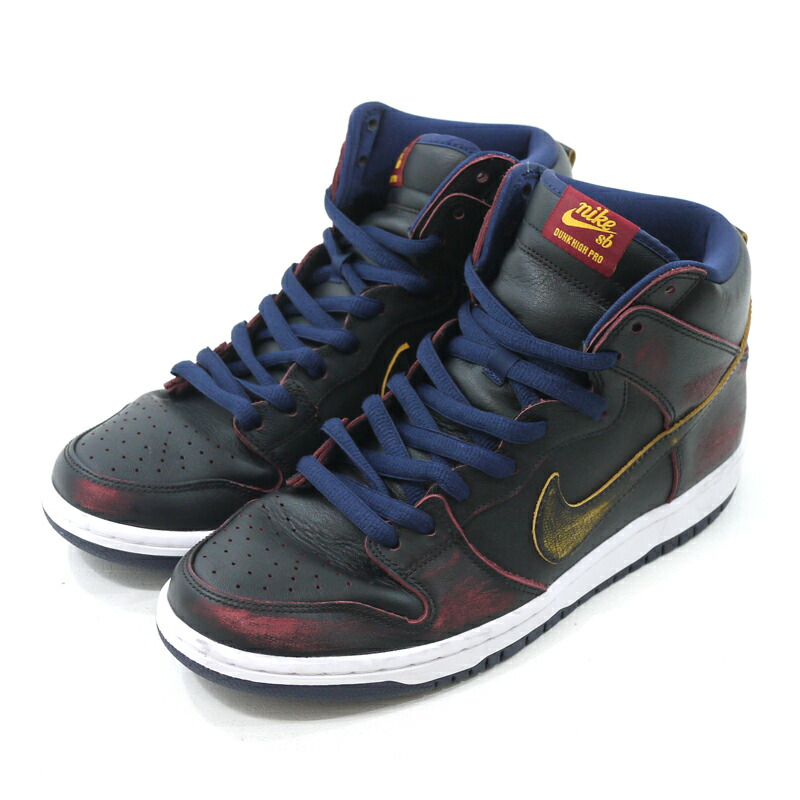 中古 Nike ナイキ Nba Sb Dunk High Pro Scratch Off Layer Nba 共著 Sb ダンク ハイ 授業計画 スクラッチオフ 座標軸 Bq6392 001 スニーカー 涅色 サイズ 28 0cm F126 Pasadenasportsnow Com