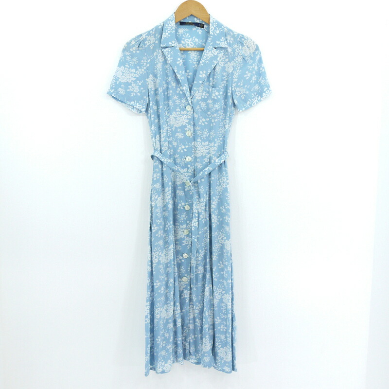 中古 Polo Ralph Lauren ポロラルフローレン 花柄壱平和条約 青碧 紅毛 号数 2 F112 Pasadenasportsnow Com