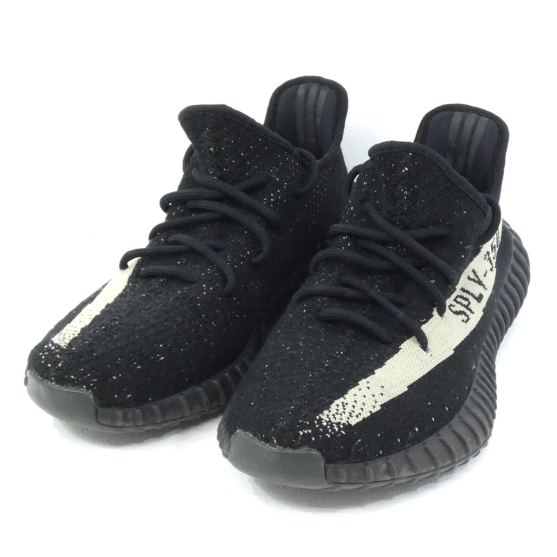 中古 Adidas Originals アディダスオリジナルス Yeezy Boost 350 V2 手がるい ブースト 350 V2 By1604 スニーカー 黒奴 号 27 0cm F126 Maxtrummer Edu Co