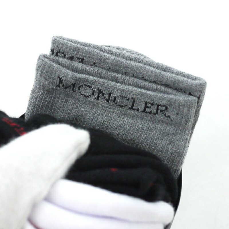 中古 Moncler Alyx モンクレール Calzini ユニセックス 6 Moncler 1017 Alyx Calzini 6 9sm ソックス 靴下 3足セット ブラック グレー ホワイト サイズ Uni F134 お宝市番館 中古 Moncler Alyx モンクレール Calzini ユニセックス 6 Moncler 1017 Alyx Calzini 6 9sm ソックス 靴下 3足セット ブラック グレー ホワイト サイズ Uni F134 お宝市番館