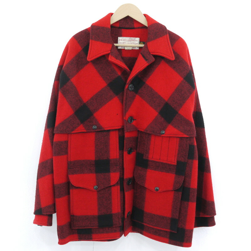FILSON|フィルソン Double Mackinaw Cruiser Jacket ダブル マッキーノ クルーザー ジャケット レッド 70s サイズ