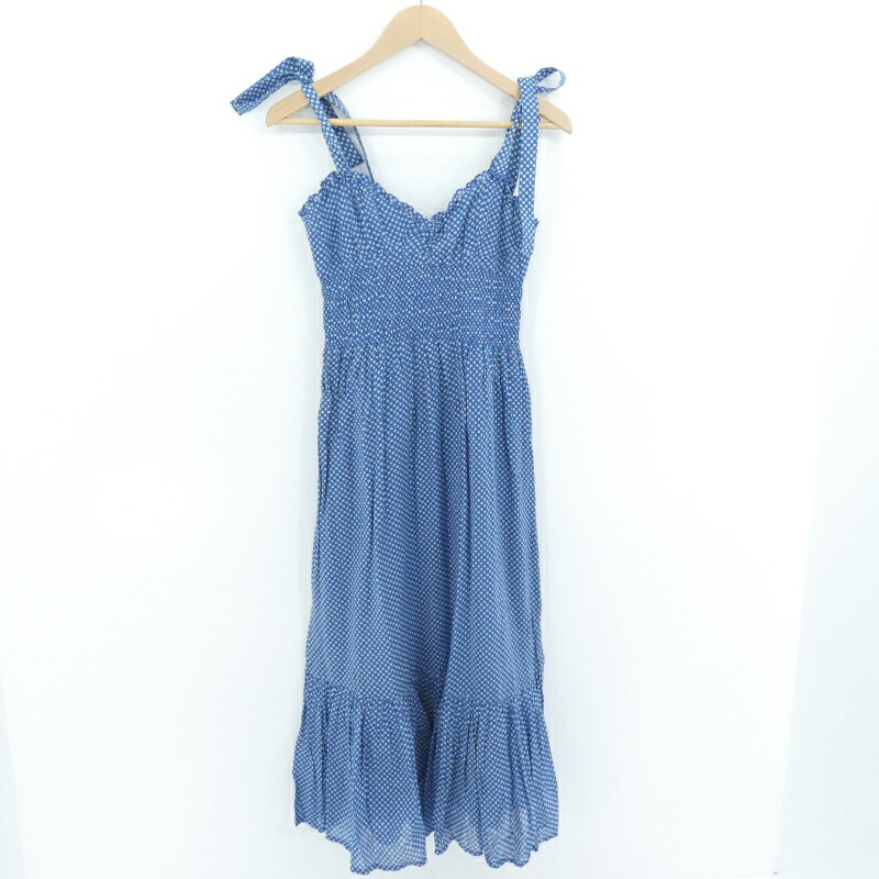 レディースファッション ワンピース ラルフローレン Lauren ポロ Ralph 中古 Polo Star サイズ 0 F112 ブルー 星柄 ワンピース Sundress Cotton Ruffle Print 国内発送 Www Banefordeling Dk