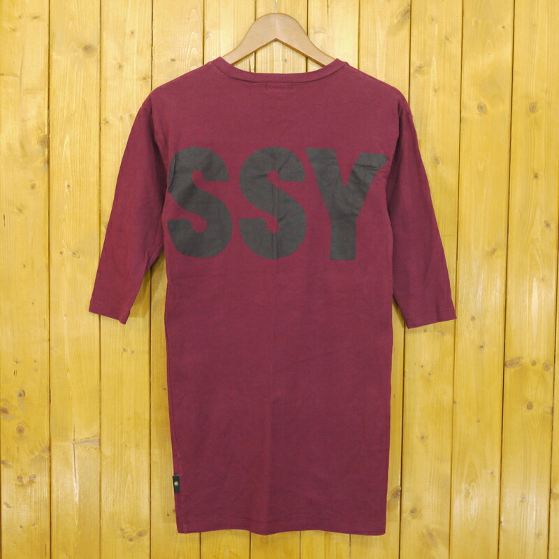 楽天市場 中古 Stussy ステューシー プリントtシャツワンピース サイズ S カラー ワインレッド F110 お宝市番館